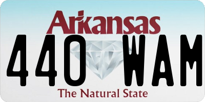 AR license plate 440WAM