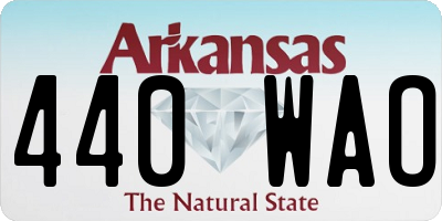 AR license plate 440WAO