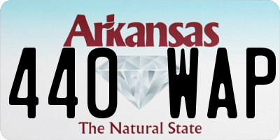 AR license plate 440WAP