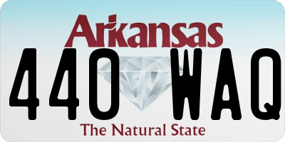 AR license plate 440WAQ