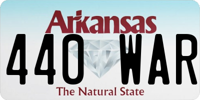 AR license plate 440WAR