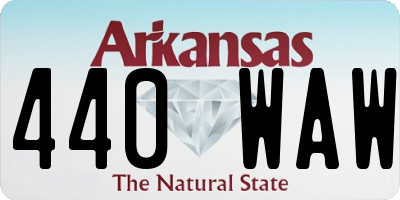 AR license plate 440WAW