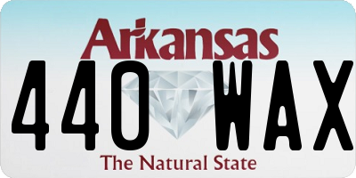 AR license plate 440WAX