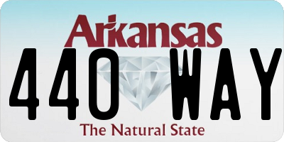 AR license plate 440WAY
