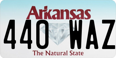 AR license plate 440WAZ