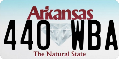 AR license plate 440WBA