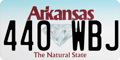 AR license plate 440WBJ