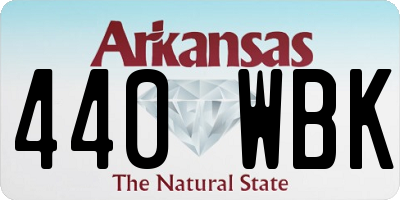 AR license plate 440WBK