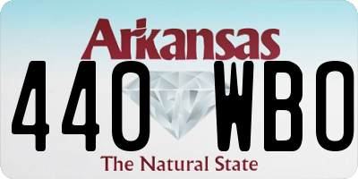 AR license plate 440WBO