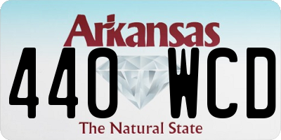 AR license plate 440WCD