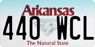 AR license plate 440WCL