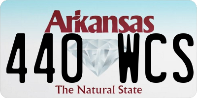 AR license plate 440WCS