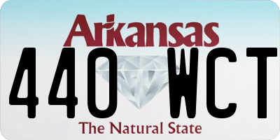 AR license plate 440WCT