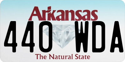 AR license plate 440WDA