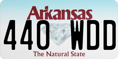 AR license plate 440WDD