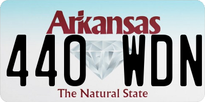 AR license plate 440WDN