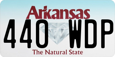 AR license plate 440WDP