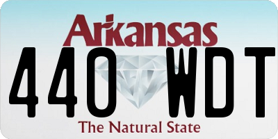 AR license plate 440WDT