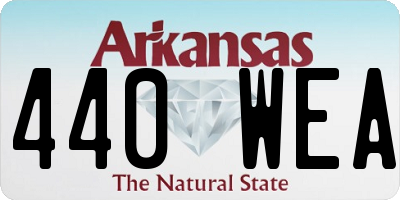 AR license plate 440WEA