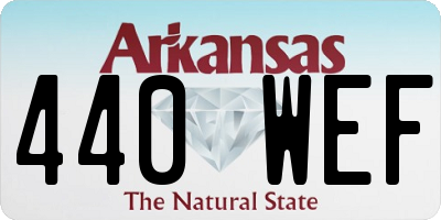AR license plate 440WEF