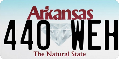 AR license plate 440WEH