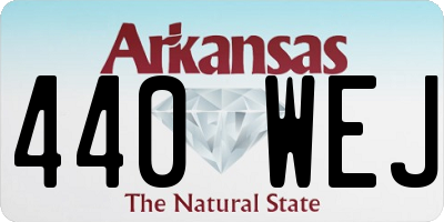 AR license plate 440WEJ