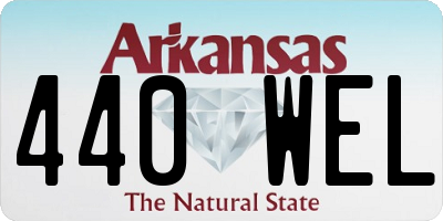 AR license plate 440WEL