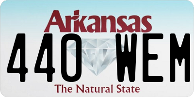AR license plate 440WEM