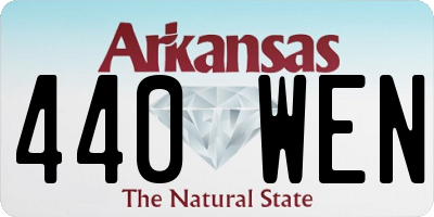 AR license plate 440WEN