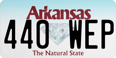AR license plate 440WEP