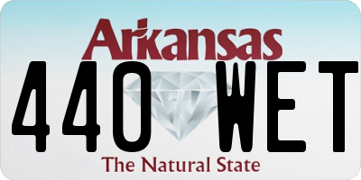 AR license plate 440WET