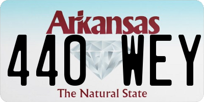 AR license plate 440WEY