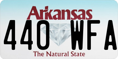 AR license plate 440WFA