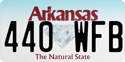 AR license plate 440WFB