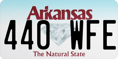 AR license plate 440WFE