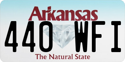 AR license plate 440WFI
