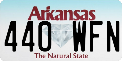 AR license plate 440WFN