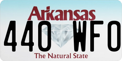 AR license plate 440WFO