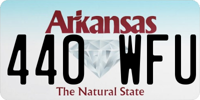 AR license plate 440WFU