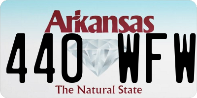 AR license plate 440WFW
