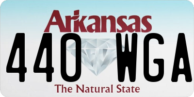 AR license plate 440WGA