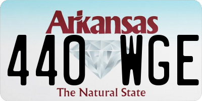 AR license plate 440WGE