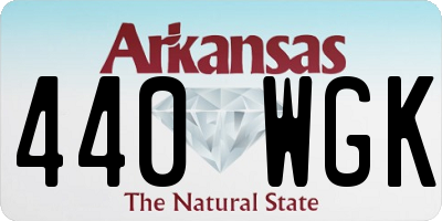 AR license plate 440WGK