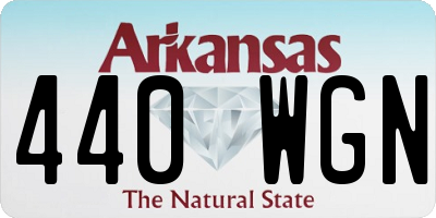 AR license plate 440WGN