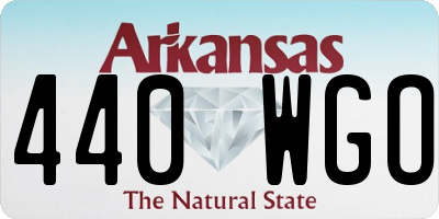 AR license plate 440WGO
