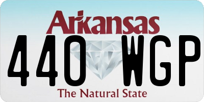 AR license plate 440WGP