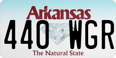 AR license plate 440WGR