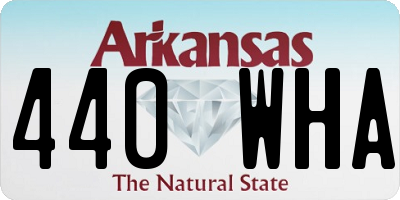 AR license plate 440WHA