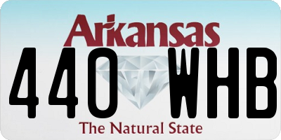 AR license plate 440WHB