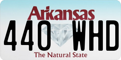 AR license plate 440WHD